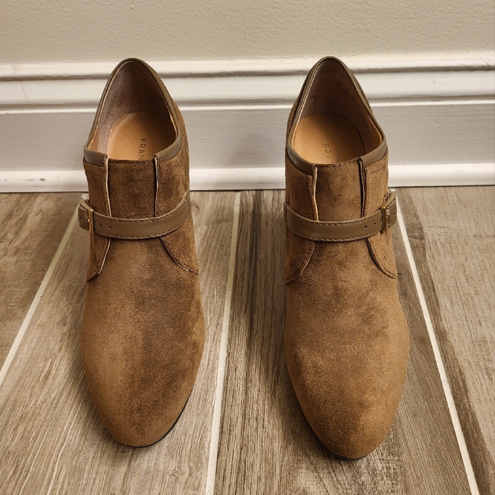 Frye Brown Suede Ankle Boots